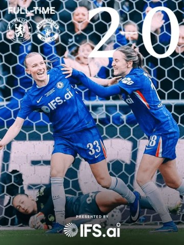 开云注册入口-切尔西女足2-0曼联女足：詹姆斯爆射；蝉联女足联赛杯冠军